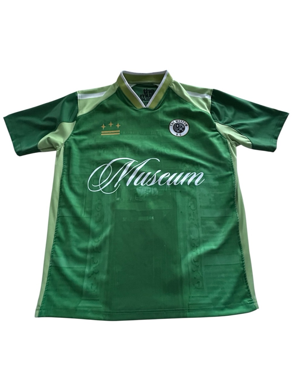 The Museum Muse Green Short-Sleeve Soccer Polo Shirt M